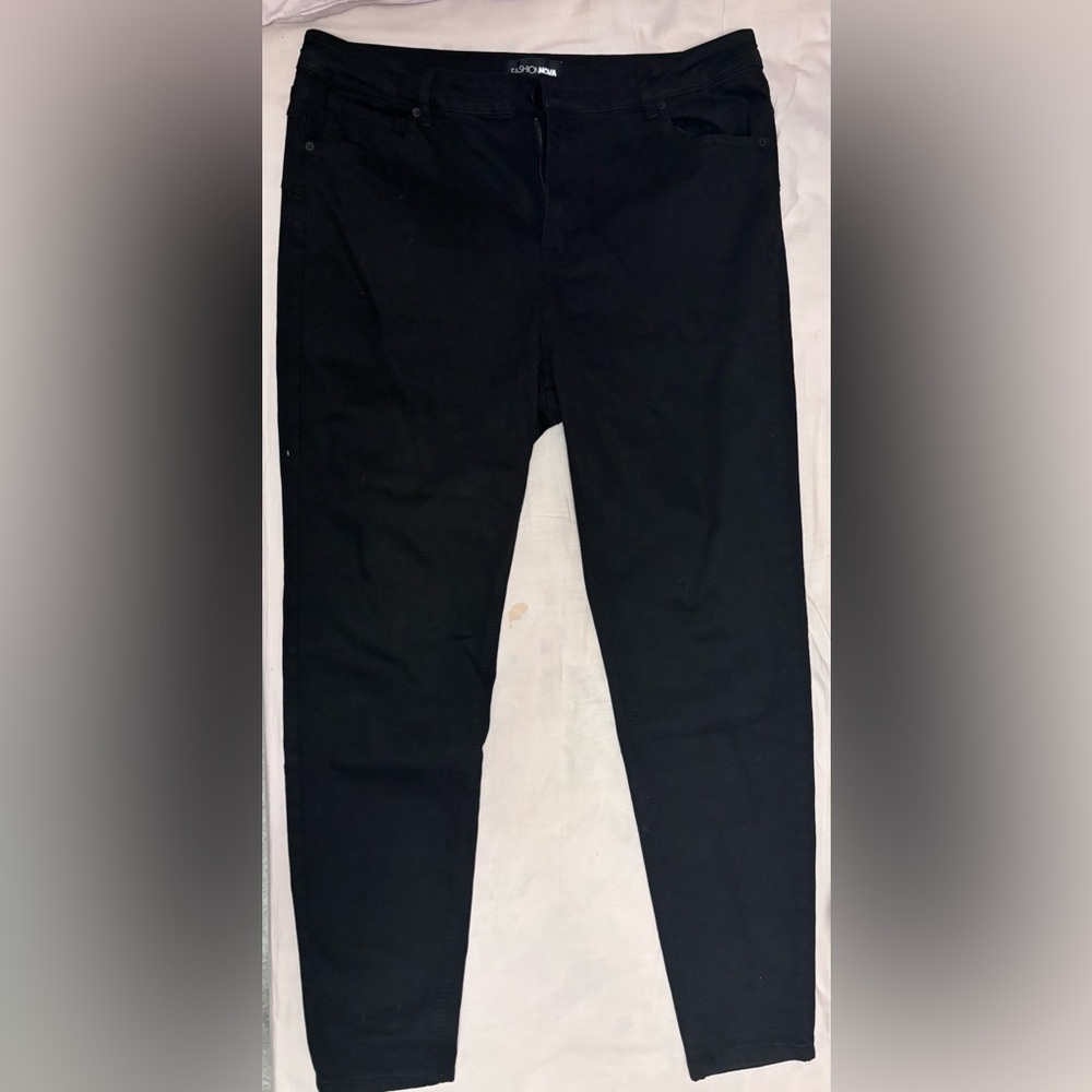 Size 20 tall Fashion Nova plus black skinny jeans